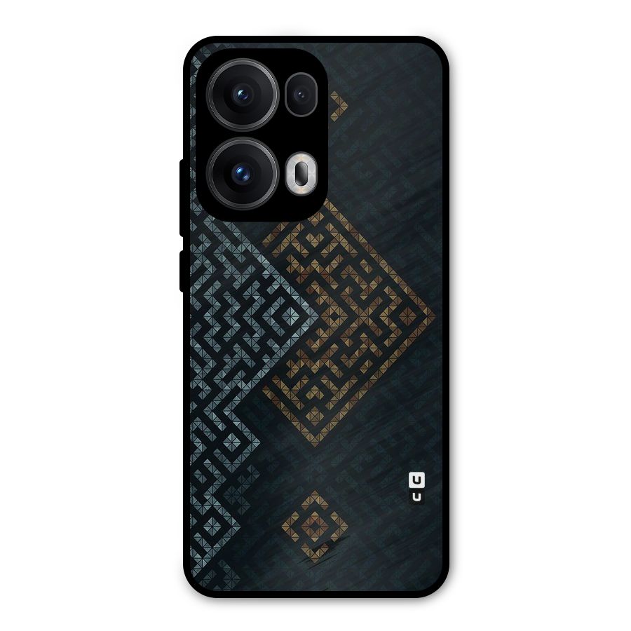 Smart Maze Metal Back Case for Oppo Reno13 Pro