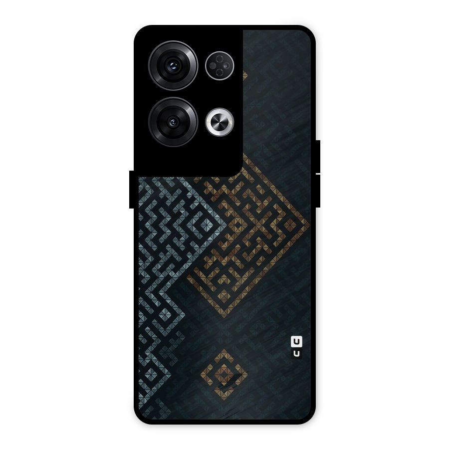 Smart Maze Metal Back Case for Oppo Reno8 Pro 5G