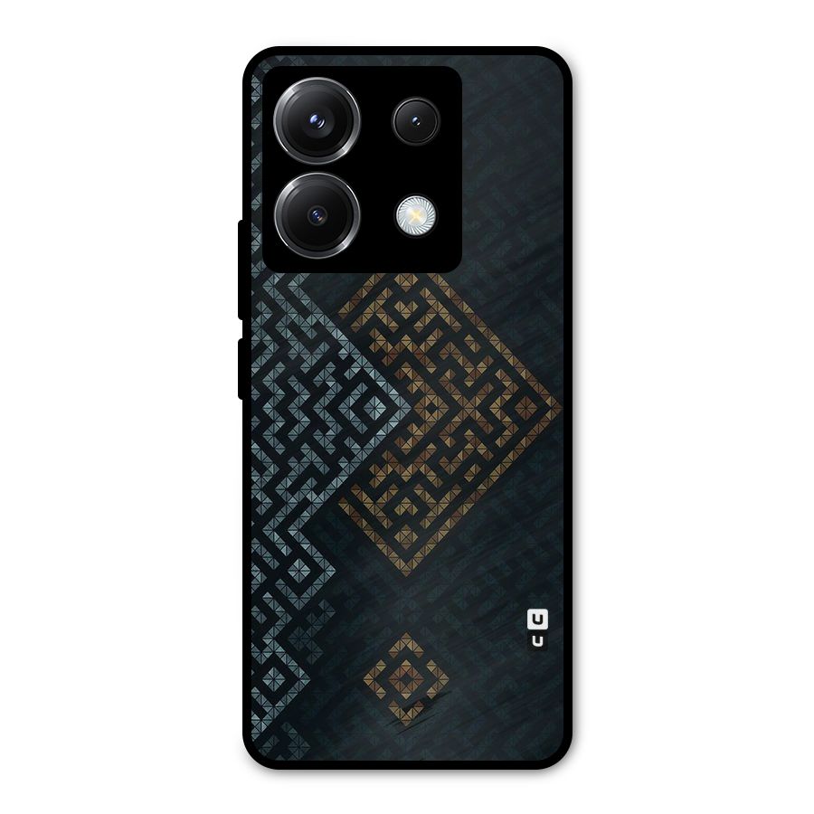 Smart Maze Metal Back Case for Poco X6