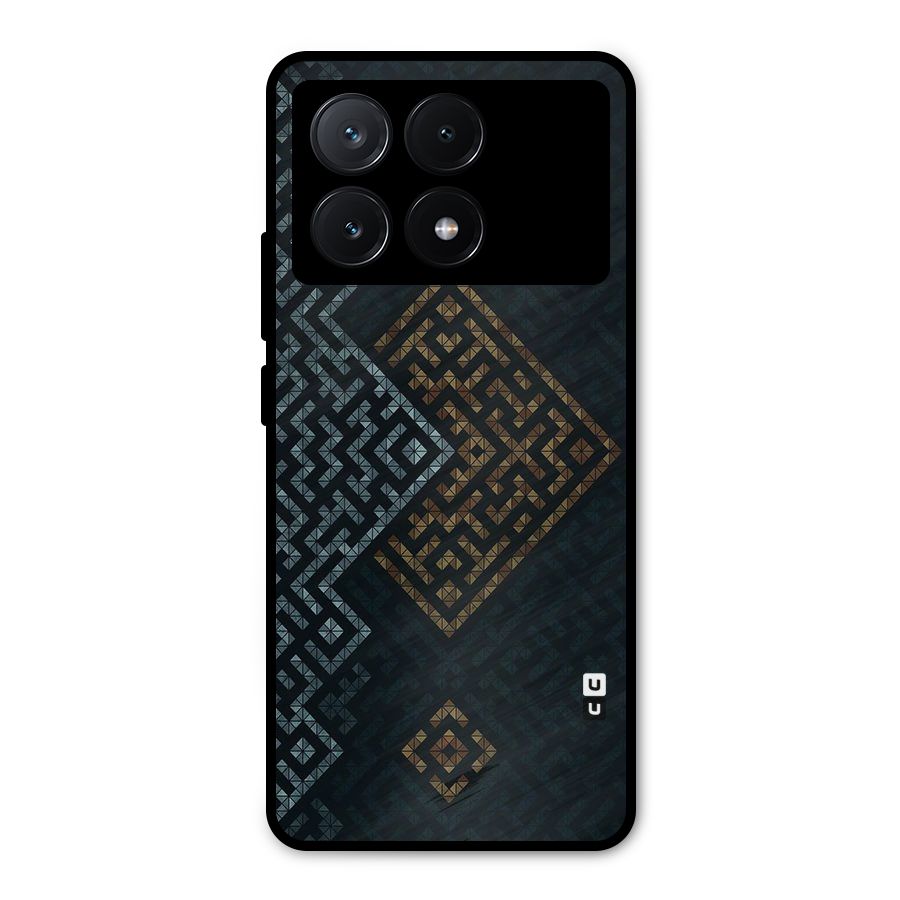 Smart Maze Metal Back Case for Poco X6 Pro