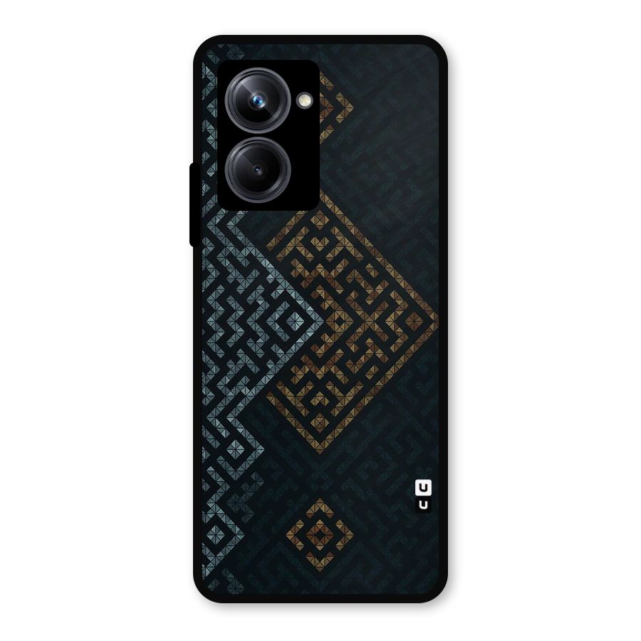 Smart Maze Metal Back Case for Realme 10 Pro