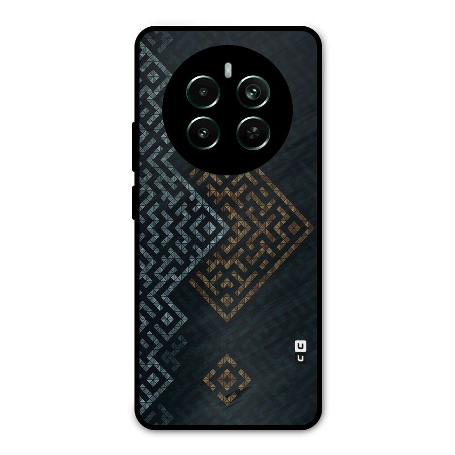 Smart Maze Metal Back Case for Realme 12 Pro Plus