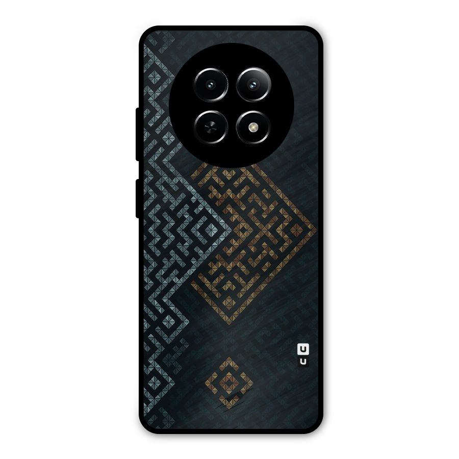Smart Maze Metal Back Case for Realme 12x 5G