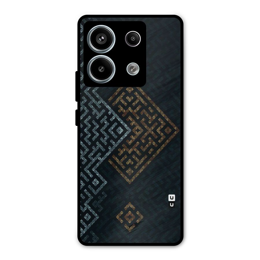 Smart Maze Metal Back Case for Redmi Note 13 Pro 5G