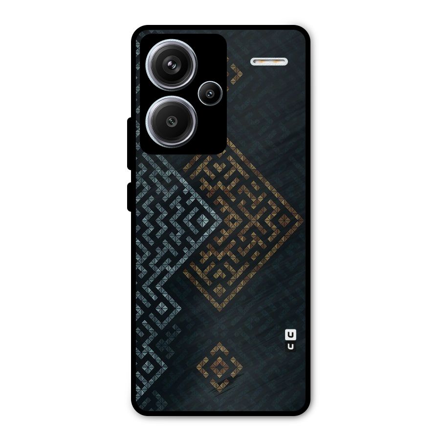 Smart Maze Metal Back Case for Redmi Note 13 Pro Plus