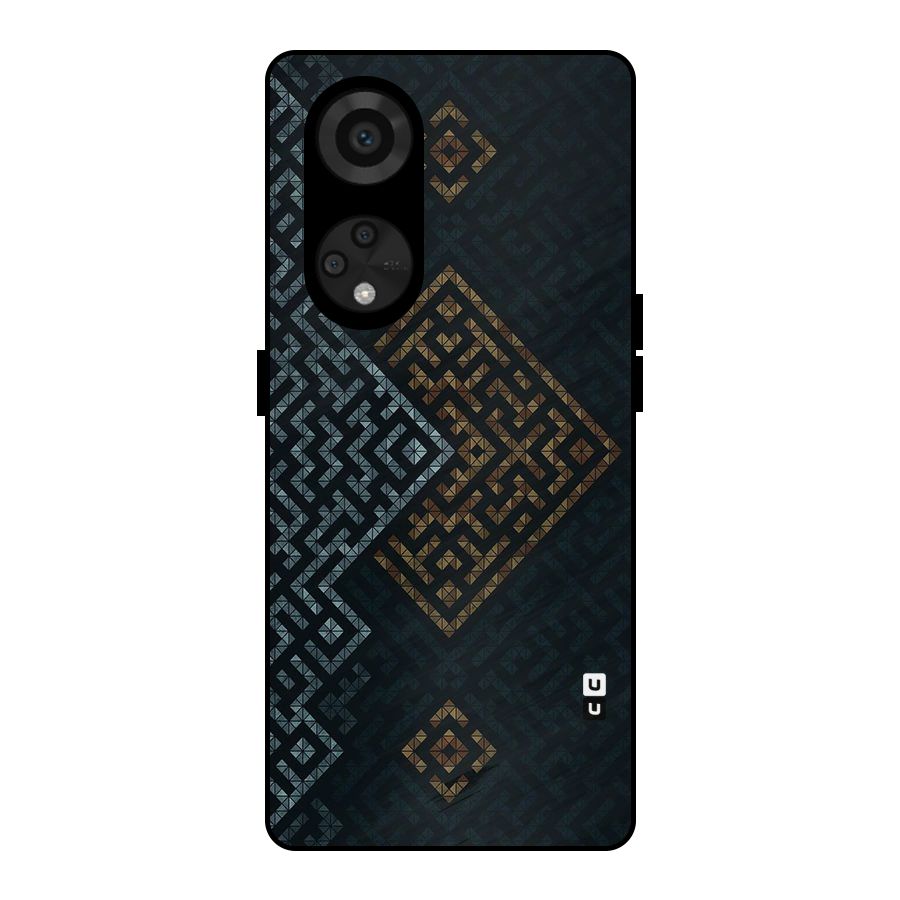 Smart Maze Metal Back Case for Reno8 T 5G