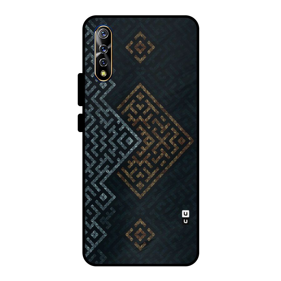 Smart Maze Metal Back Case for Vivo S1