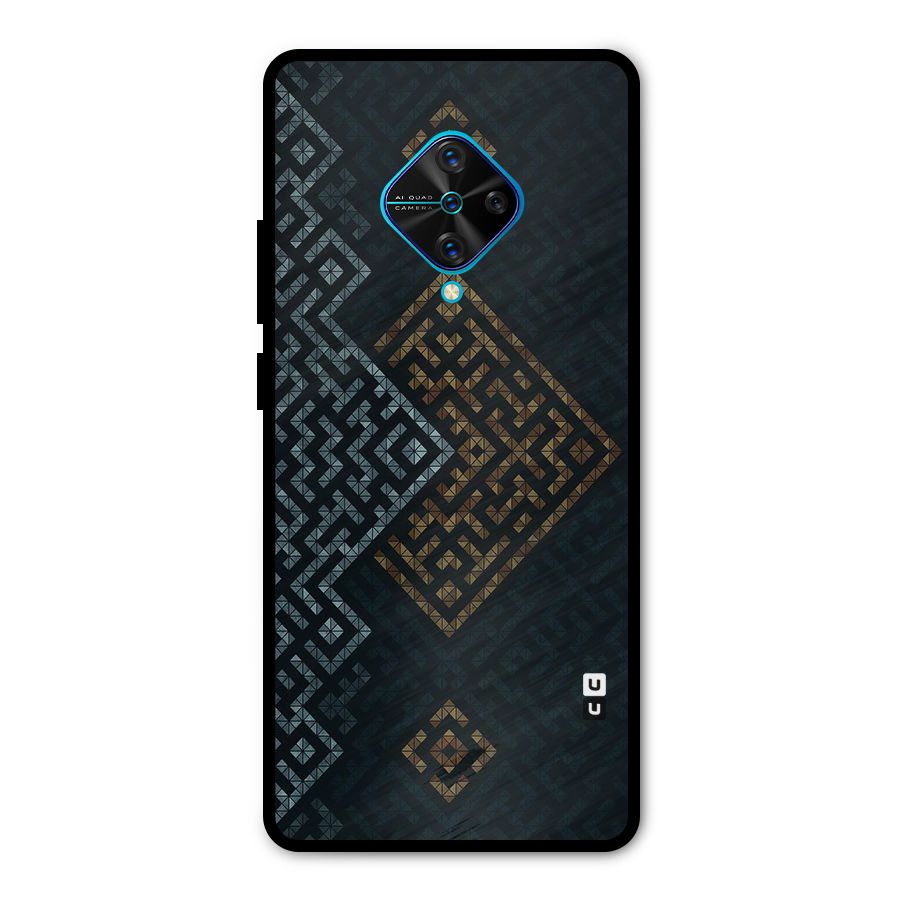Smart Maze Metal Back Case for Vivo S1 Pro