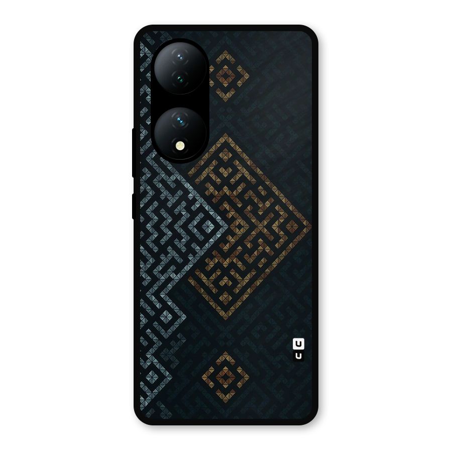 Smart Maze Metal Back Case for Vivo T2