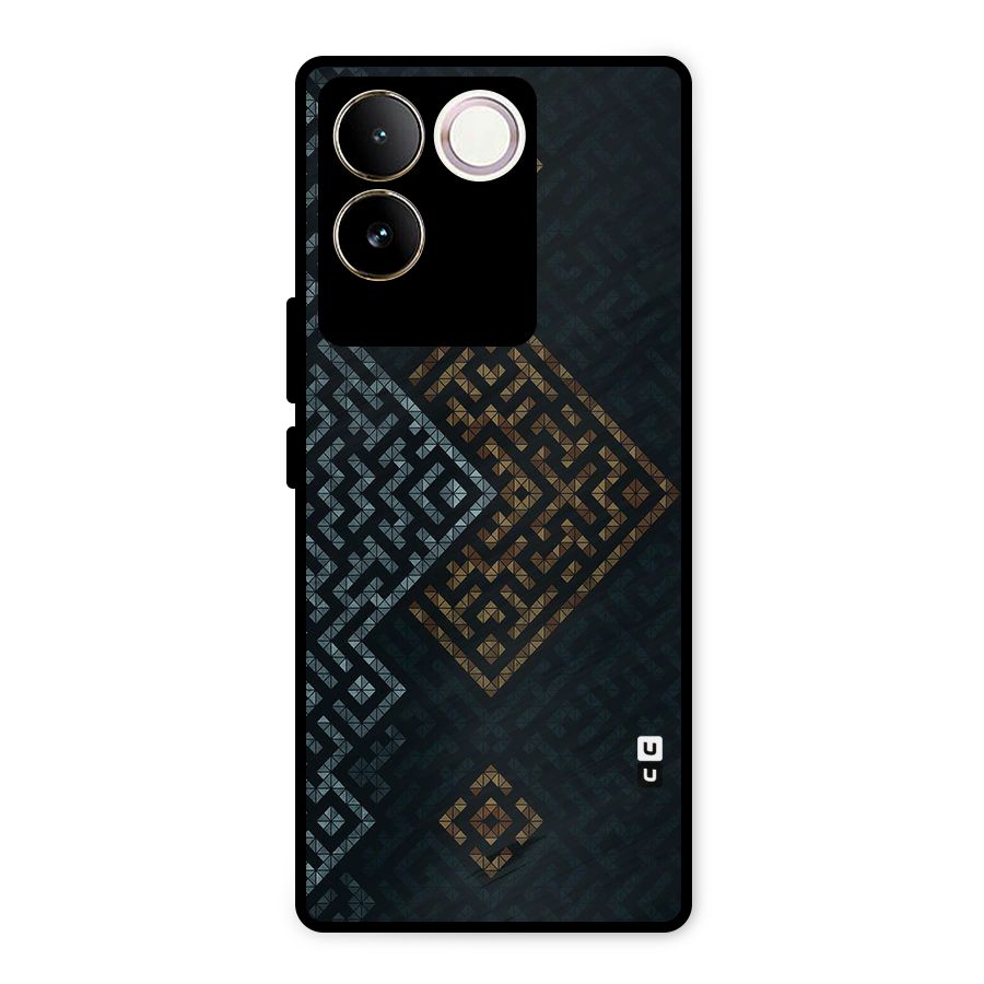 Smart Maze Metal Back Case for Vivo T2 Pro