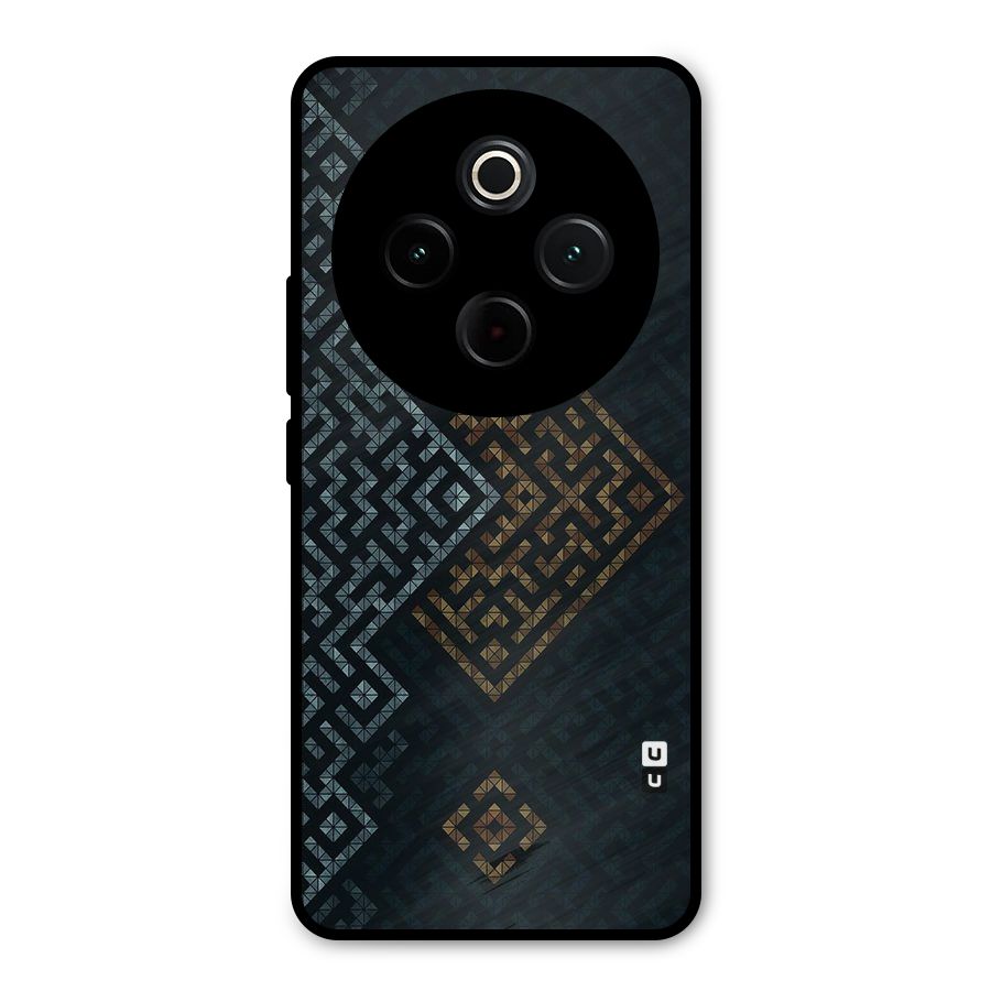 Smart Maze Metal Back Case for Vivo T4