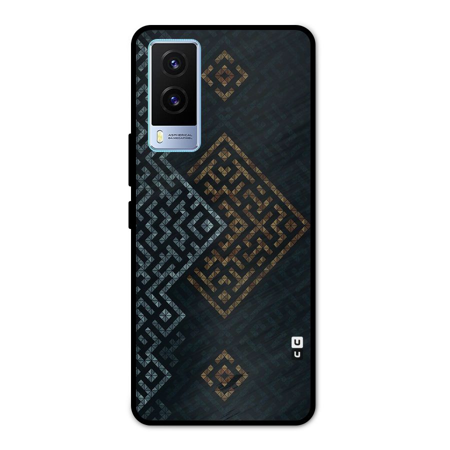 Smart Maze Metal Back Case for Vivo V21e 5G