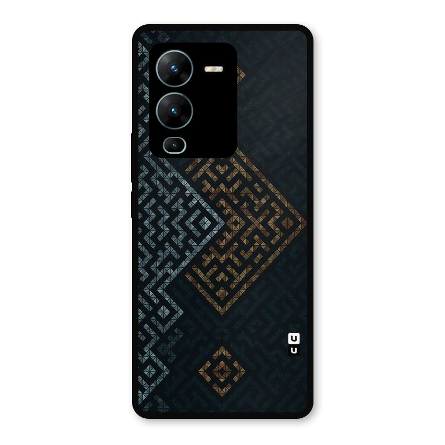 Smart Maze Metal Back Case for Vivo V25 Pro