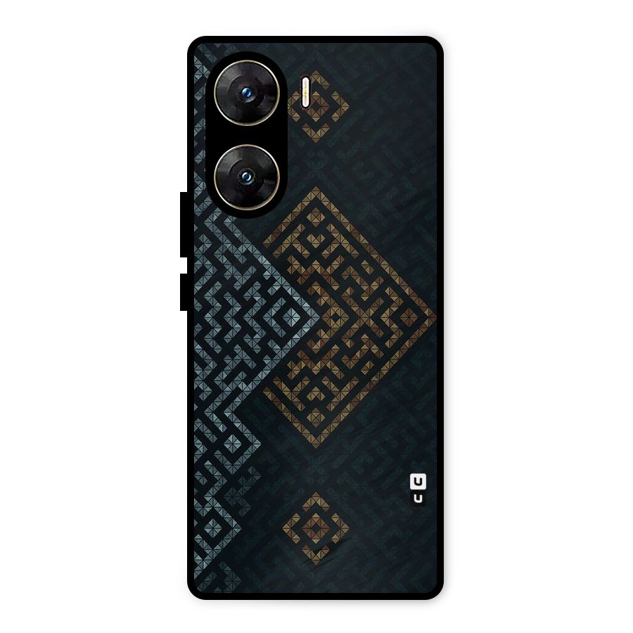 Smart Maze Metal Back Case for Vivo V29e
