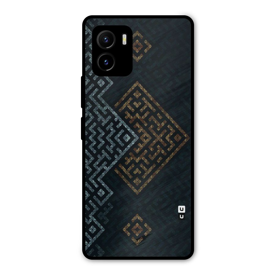 Smart Maze Metal Back Case for Vivo Y15s