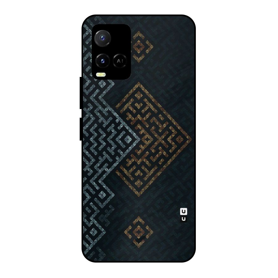 Smart Maze Metal Back Case for Vivo Y21