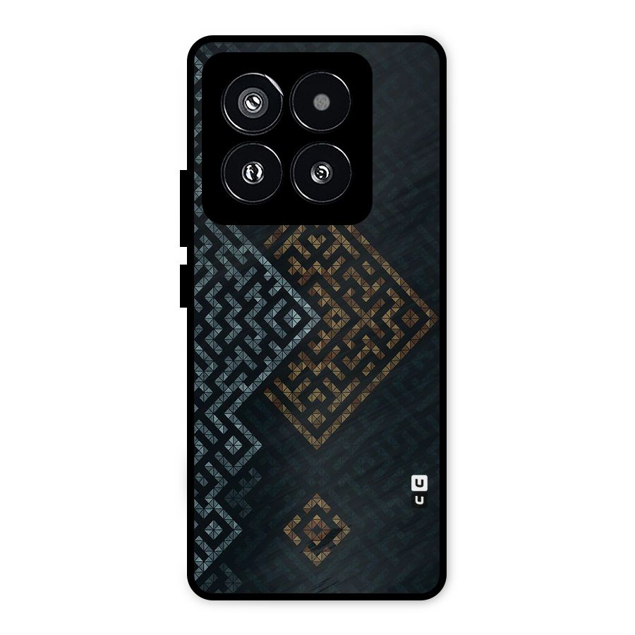 Smart Maze Metal Back Case for Xiaomi 14 Pro