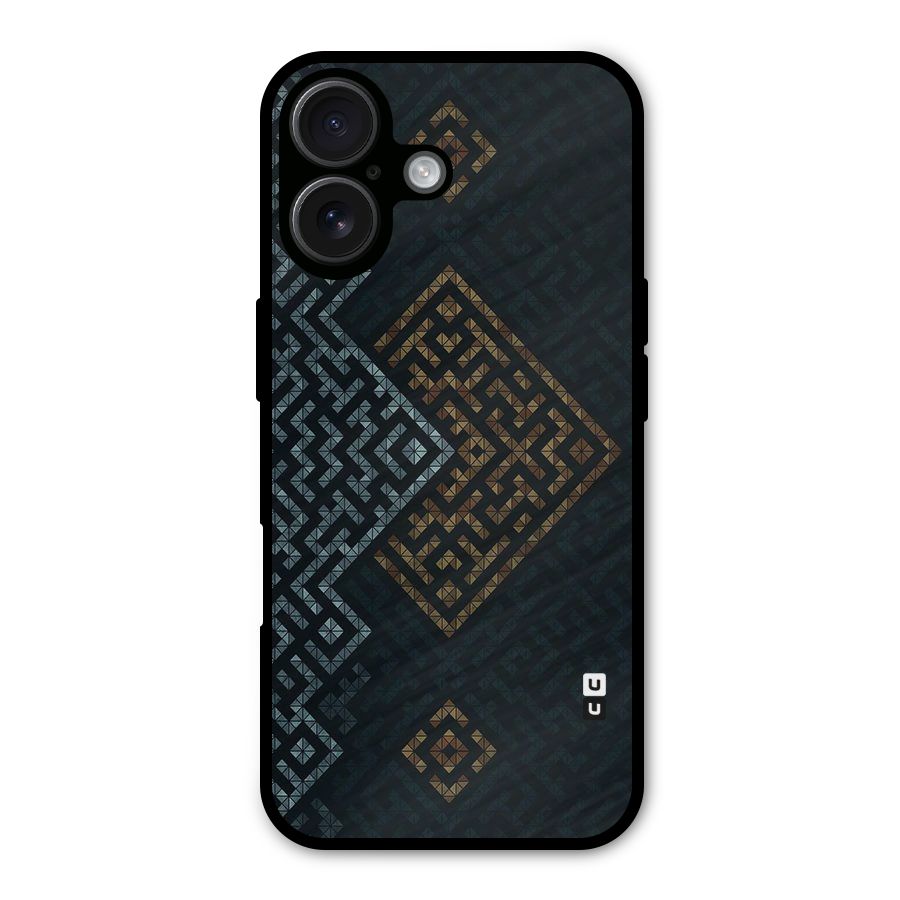 Smart Maze Metal Back Case for iPhone 16