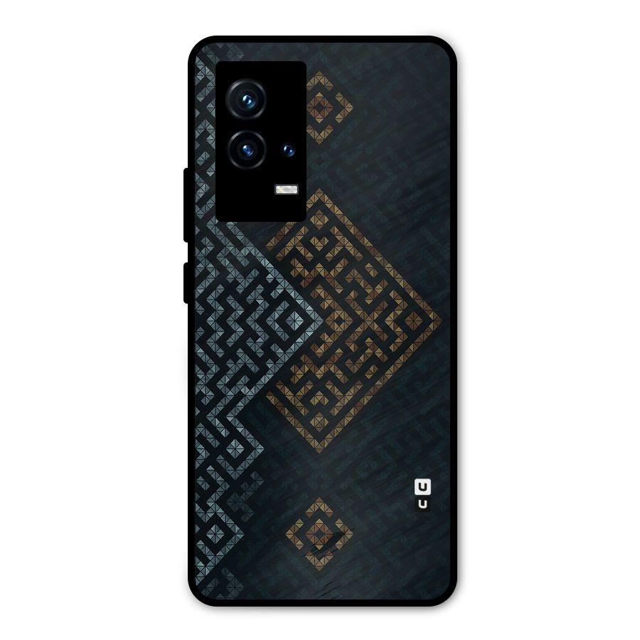 Smart Maze Metal Back Case for iQOO 9 5G