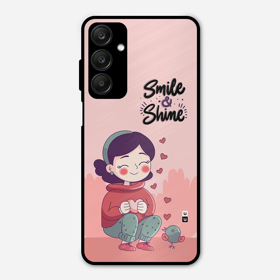 Smile And Shine Metal Back Case for Galaxy A25 5G