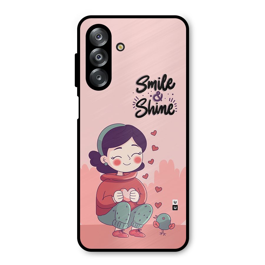 Smile And Shine Metal Back Case for Galaxy A26