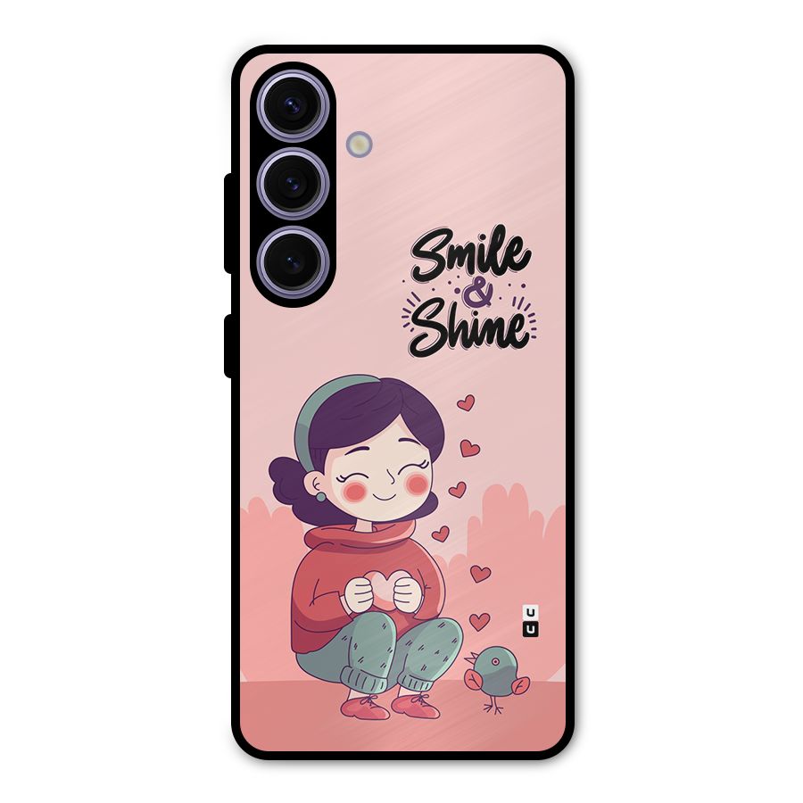 Smile And Shine Metal Back Case for Galaxy S24