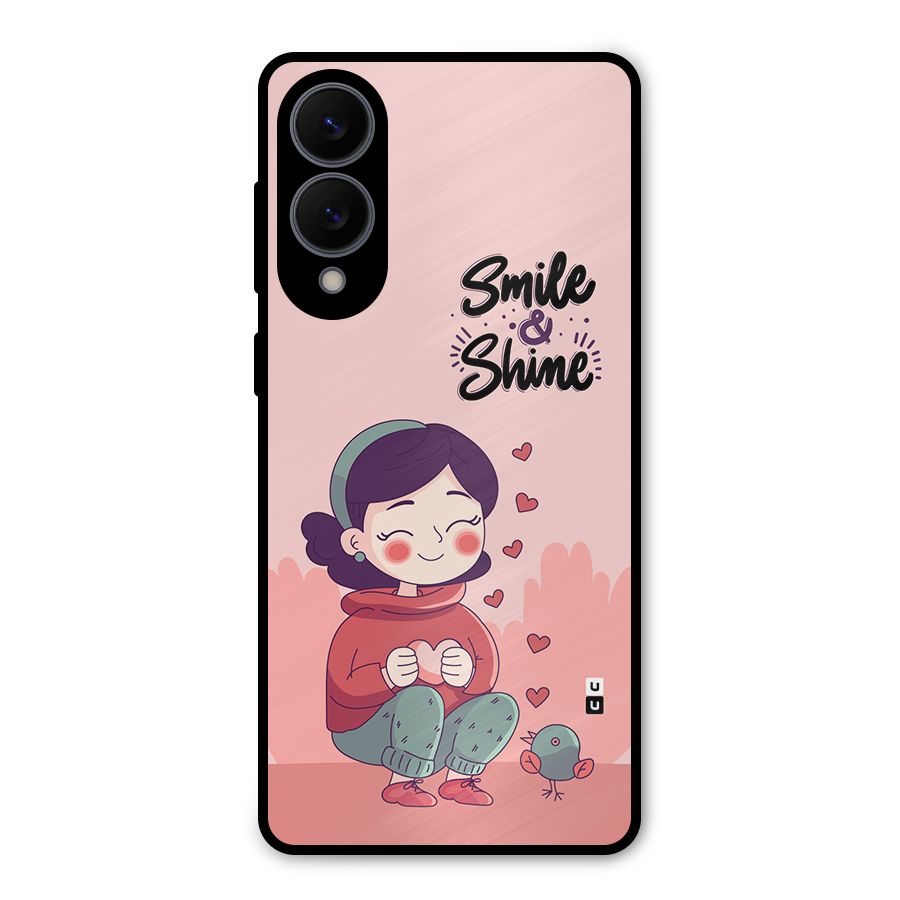 Smile And Shine Metal Back Case for Galaxy S25 Edge
