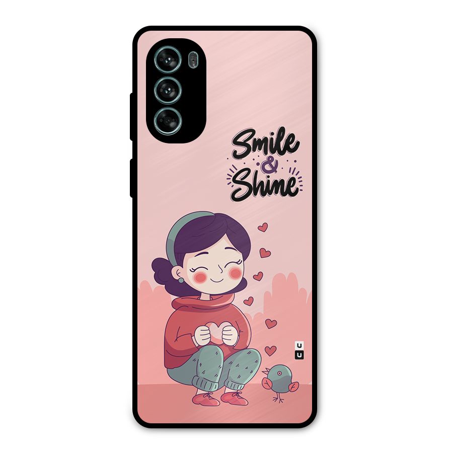Smile And Shine Metal Back Case for Moto G62