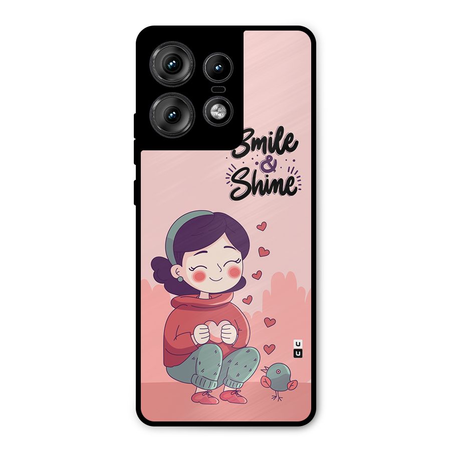 Smile And Shine Metal Back Case for Motorola Edge 50 Pro