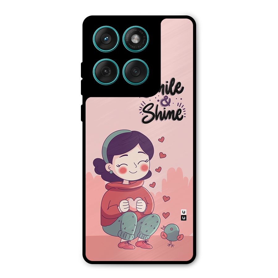 Smile And Shine Metal Back Case for Motorola Edge 60
