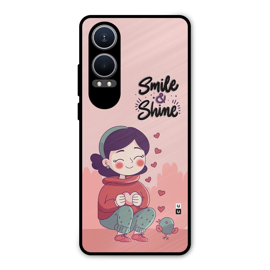 Smile And Shine Metal Back Case for OnePlus Nord CE4 Lite