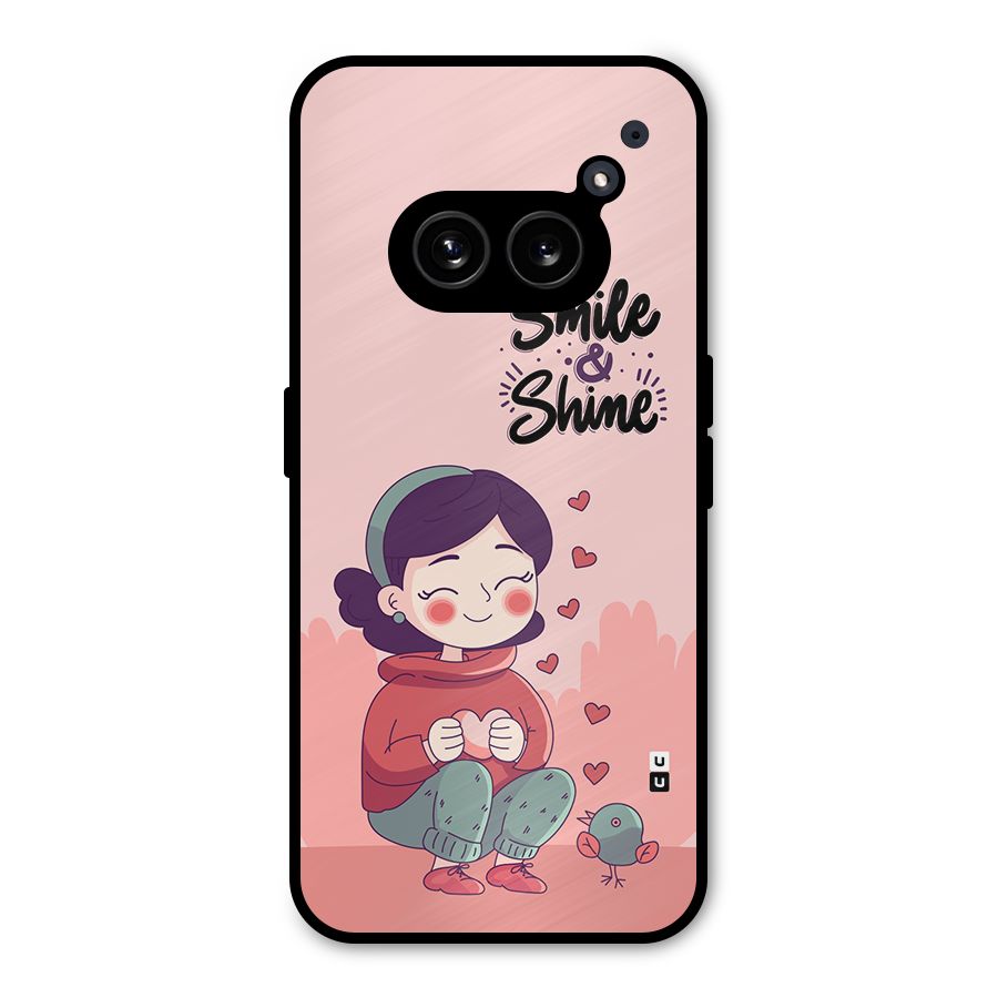 Smile And Shine Metal Back Case for Nothing Phone 2a