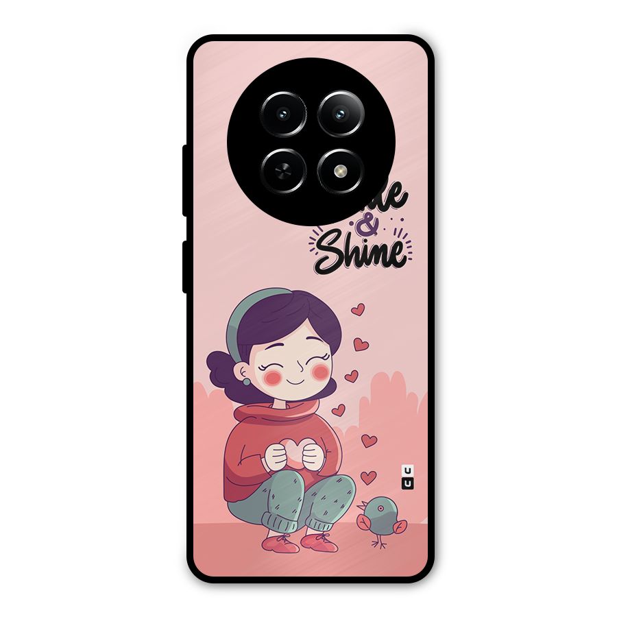 Smile And Shine Metal Back Case for Realme 12x 5G