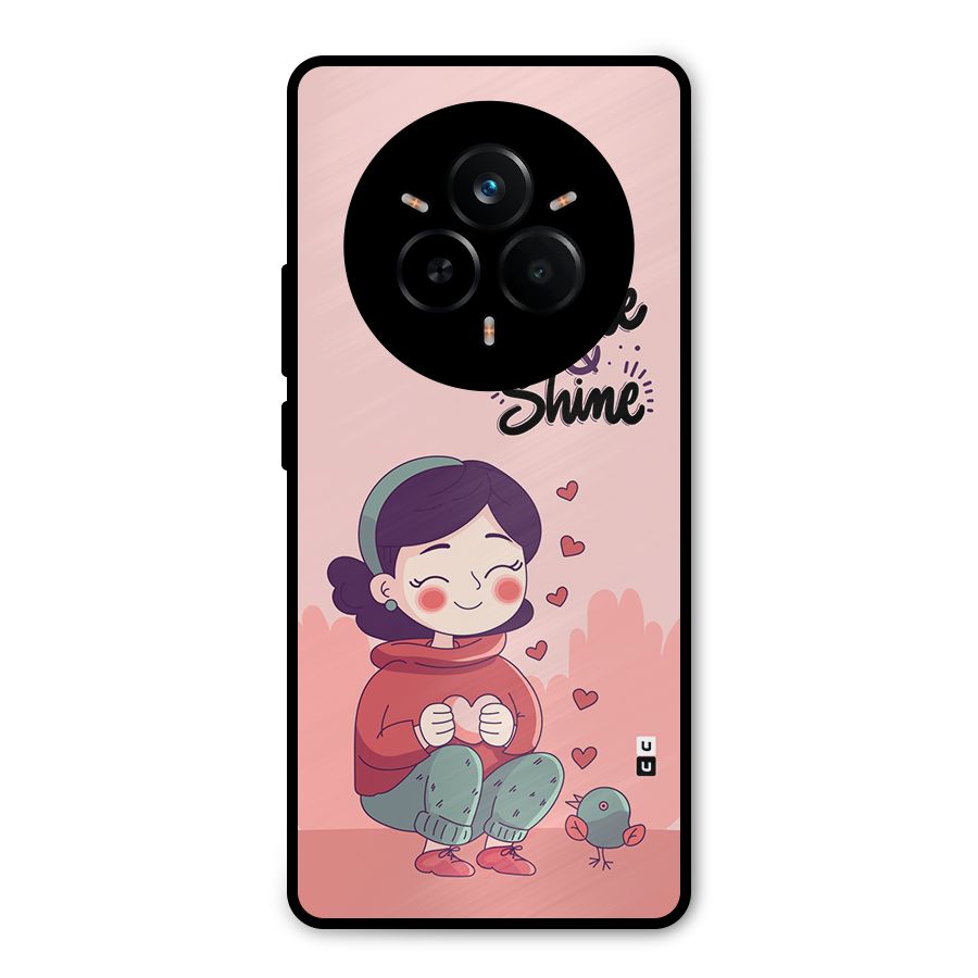 Smile And Shine Metal Back Case for Realme 14 Pro Plus