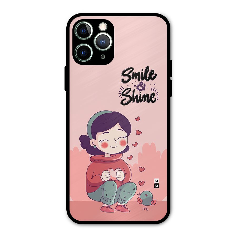 Smile And Shine Metal Back Case for iPhone 11 Pro Max
