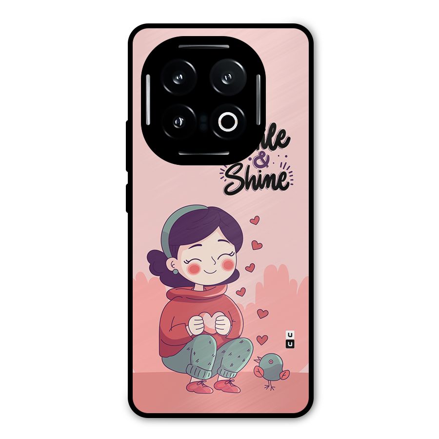 Smile And Shine Metal Back Case for iQOO 13