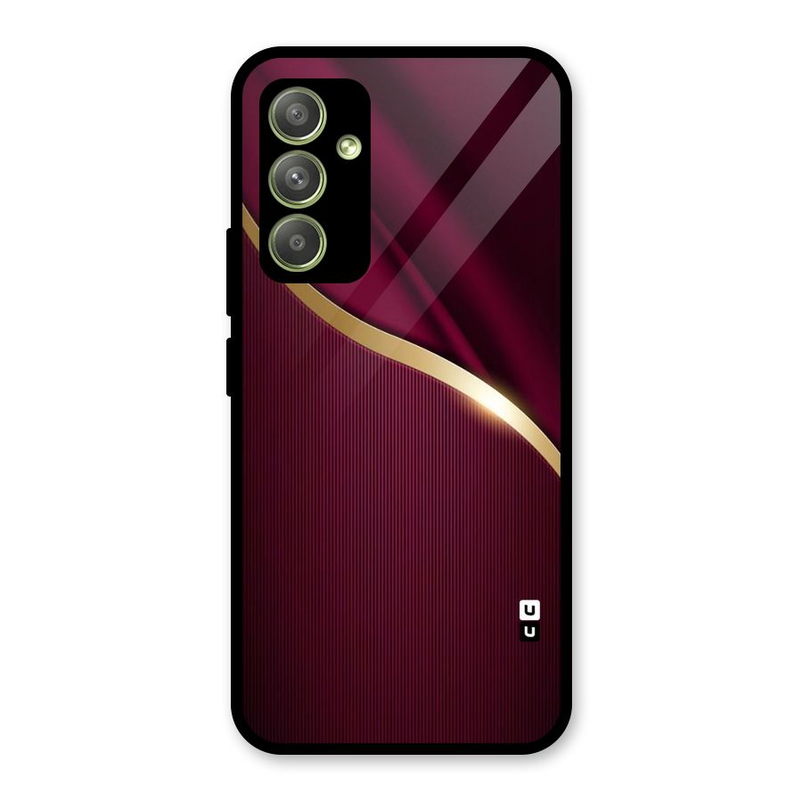 Smooth Maroon Glass Back Case for Galaxy A54