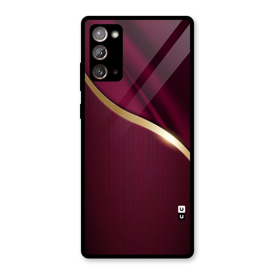 Smooth Maroon Glass Back Case for Galaxy Note 20
