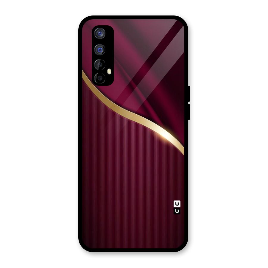 Smooth Maroon Glass Back Case for Realme Narzo 20 Pro