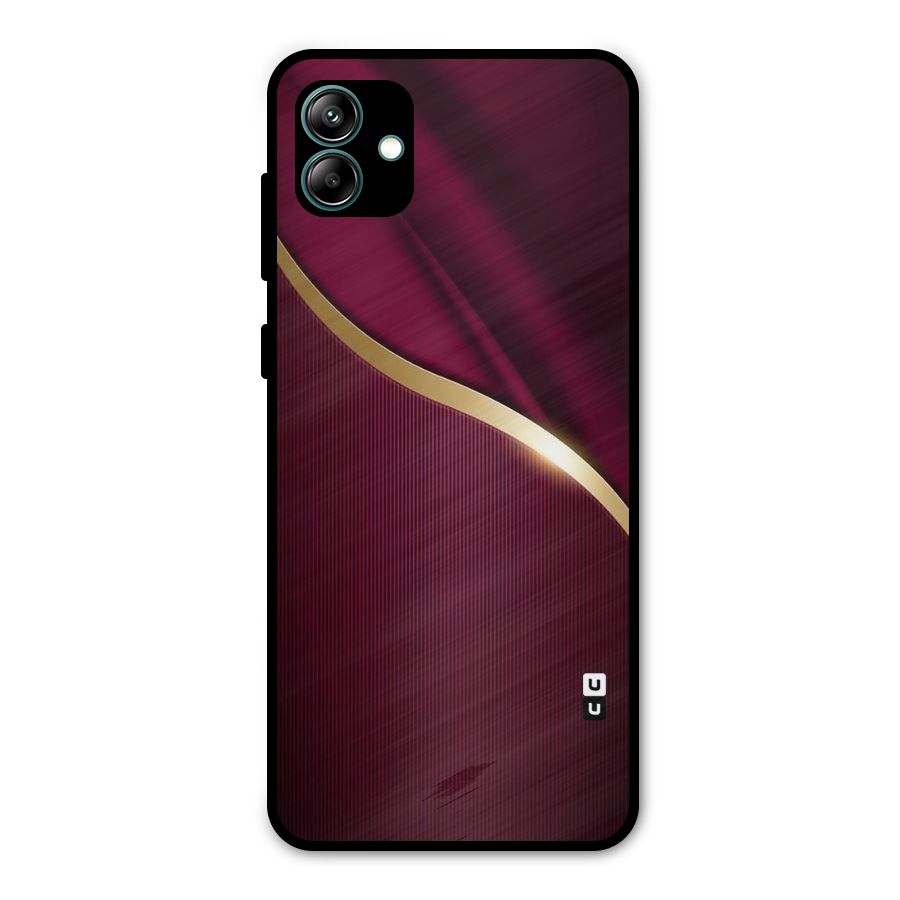 Smooth Maroon Metal Back Case for Galaxy A04