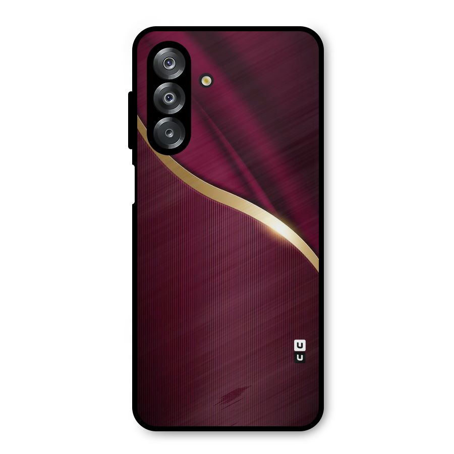 Smooth Maroon Metal Back Case for Galaxy A26