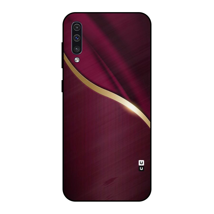Smooth Maroon Metal Back Case for Galaxy A30s