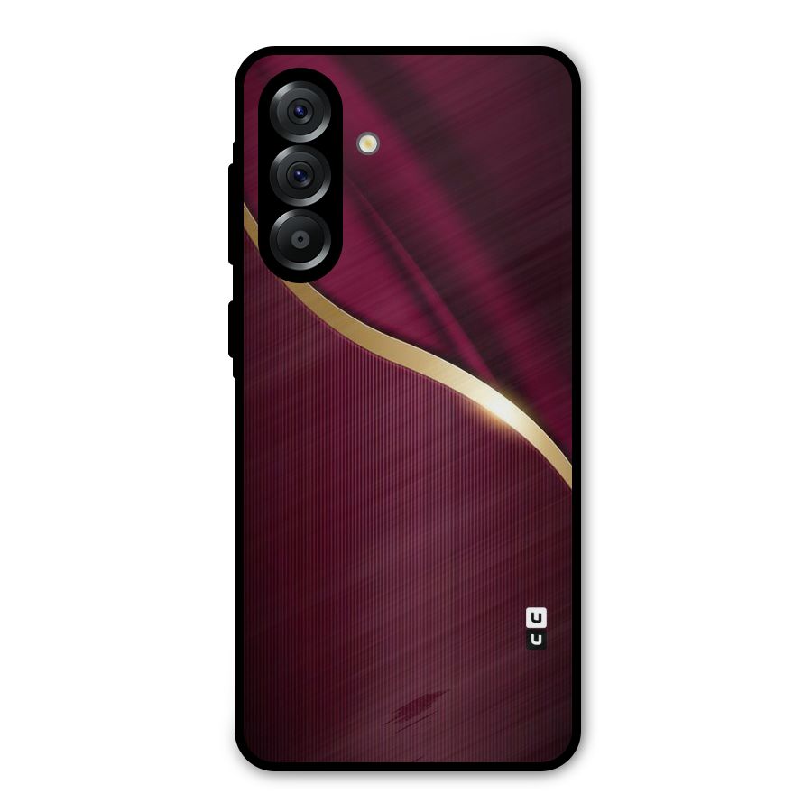 Smooth Maroon Metal Back Case for Galaxy A36