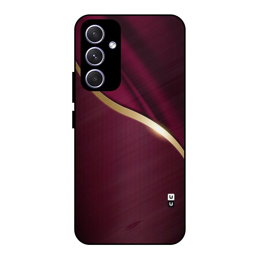 Smooth Maroon Metal Back Case for Galaxy A54
