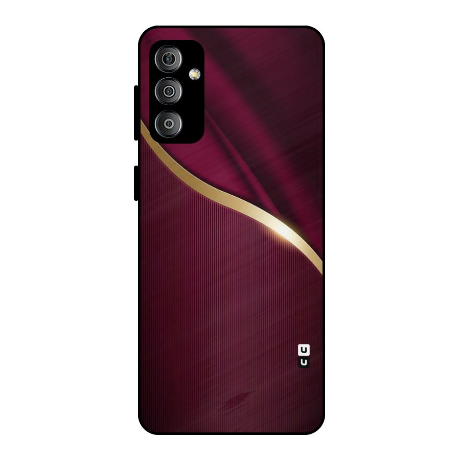 Smooth Maroon Metal Back Case for Galaxy F23
