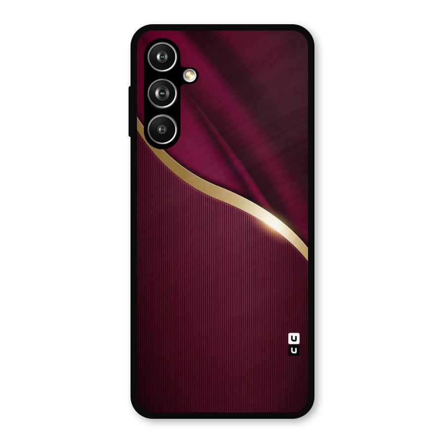 Smooth Maroon Metal Back Case for Galaxy F54
