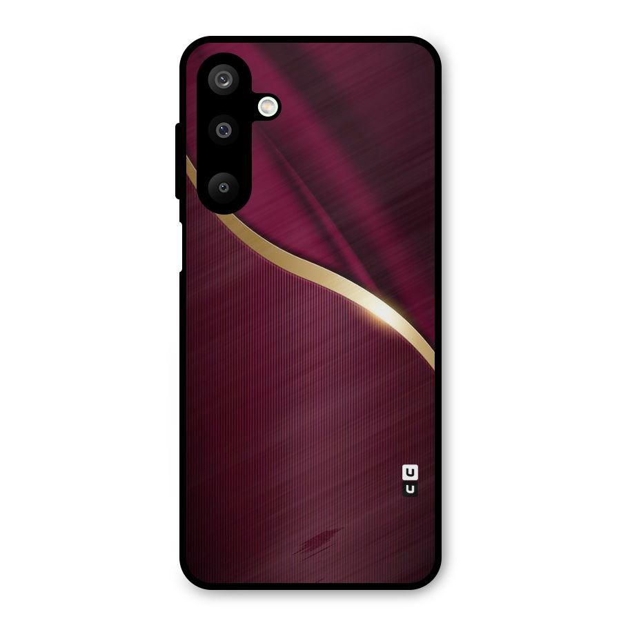 Smooth Maroon Metal Back Case for Galaxy M16