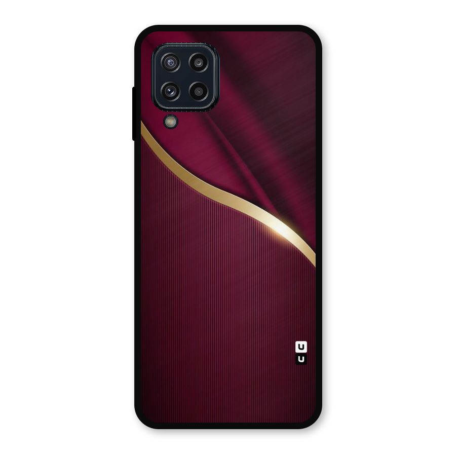 Smooth Maroon Metal Back Case for Galaxy M32