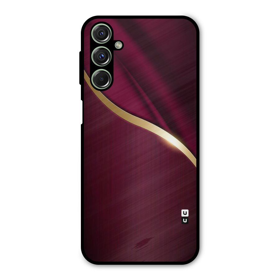 Smooth Maroon Metal Back Case for Galaxy M34