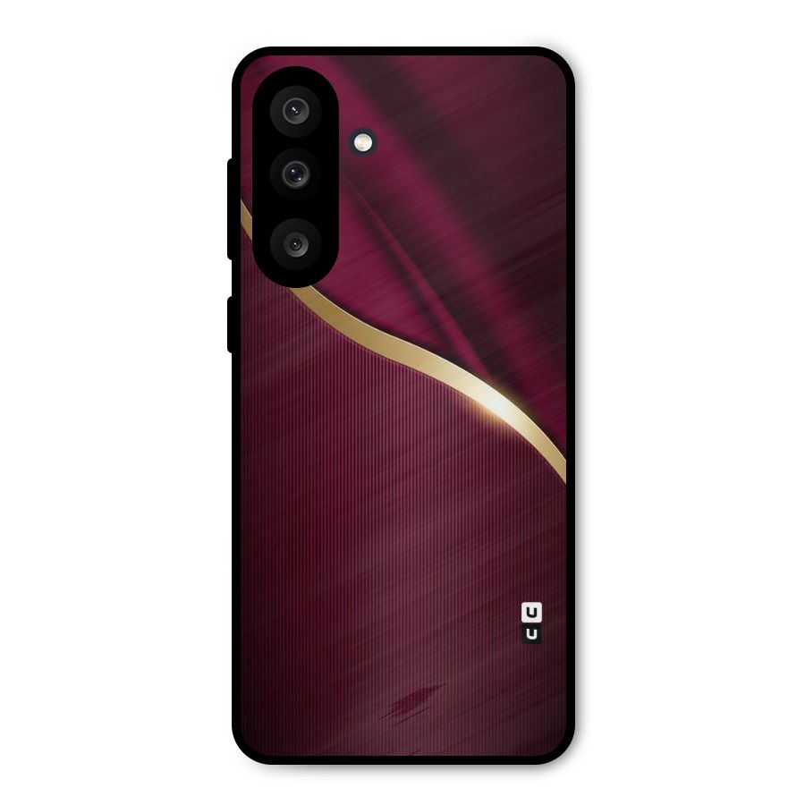 Smooth Maroon Metal Back Case for Galaxy M56
